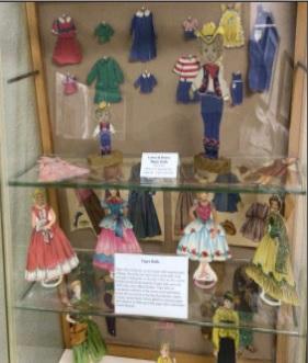 Paper dolls are figures cut from paper with a separate paper wardrobe