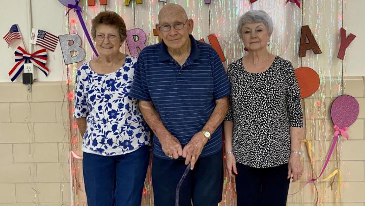 The Seminole Senior Citizens celebrated July birthdays recently. Those being honored were, Sue Jones, Donald Ward and Regina Garrett. (Contributed photo)